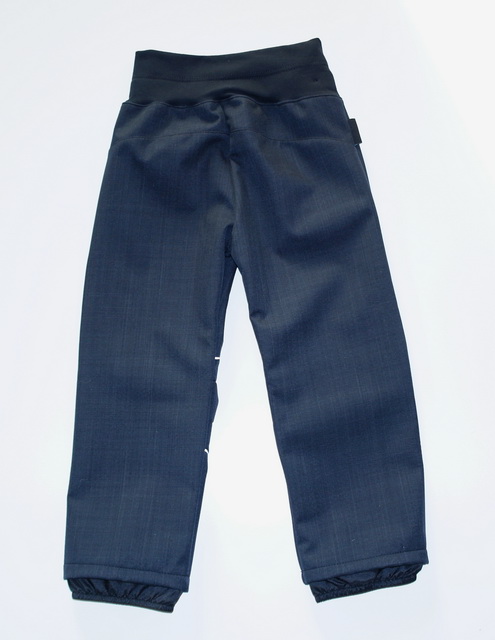 Dětské softshellové kalhoty LETNÍ- černo-reflexní