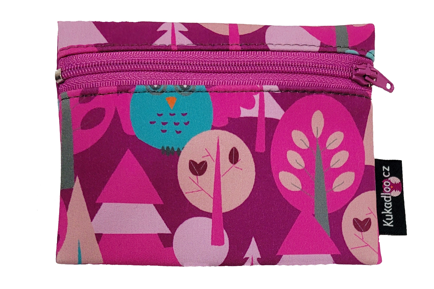 Kukadlácká peněženka / fuchsiové sovy