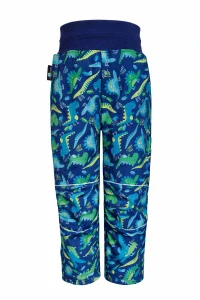 Softshellové kalhoty dětské - tm. modré DINO