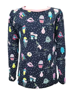 Dívčí tričko DR - tm. modré / zmrzliny