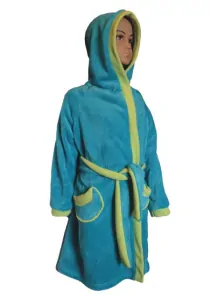 Dětský župan tyrkysovo-zelený 