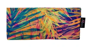 Dámská čelenka ŠIROKÁ - modro-oranžové listy