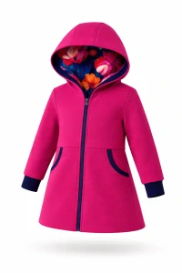 Dětský softshellový  kabát - fuchsiový