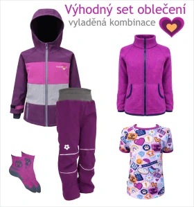 Zvýhodněný set oblečení - fialový