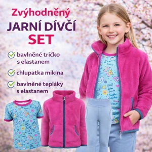 Zvýhodněný set oblečení dívčí - tyrkysový love