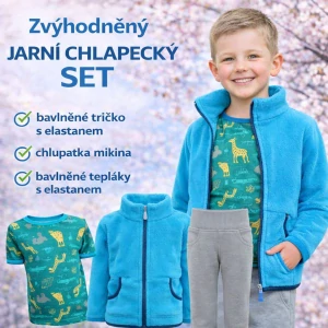Zvýhodněný set oblečení chlapecké -zelené zoo