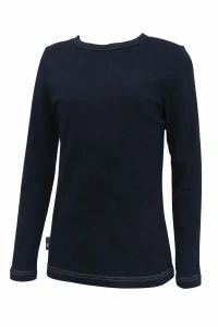 Funkční tričko dětské bambusové dlouhý rukáv - černé