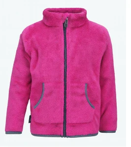 Dívčí mikina - chlupatá ostružinová 