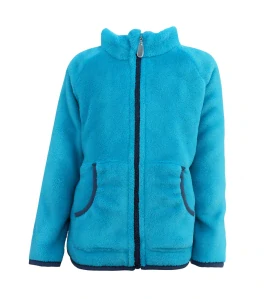 Dětská mikina - chlupatá tyrkysová 