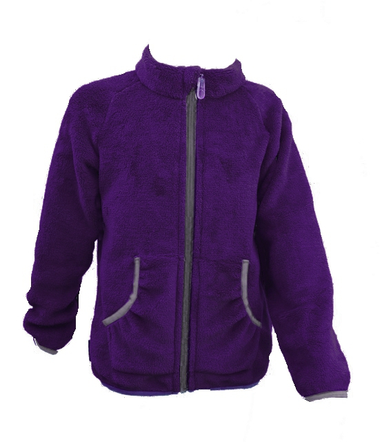 Dětská mikina / chlupatka - fialová - doprodej 128