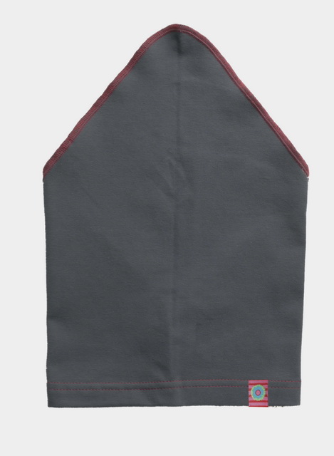 Dětský šátek Terka - kvítek, oblázková šedá