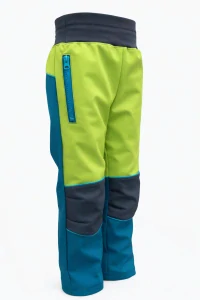Softshellové kalhoty dětské / petrolejovo-zelené