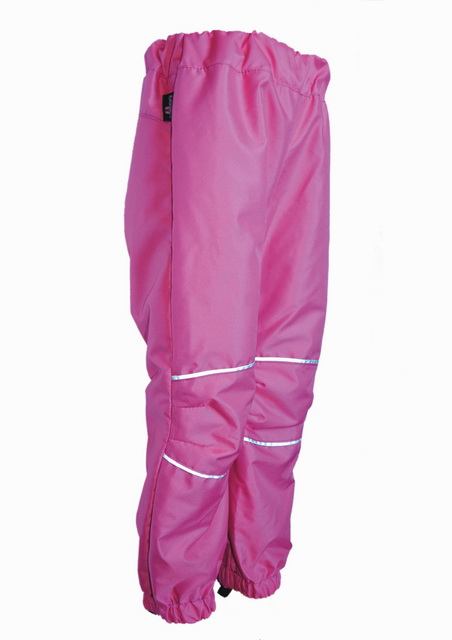 Dětské šusťákové kalhoty / malina 