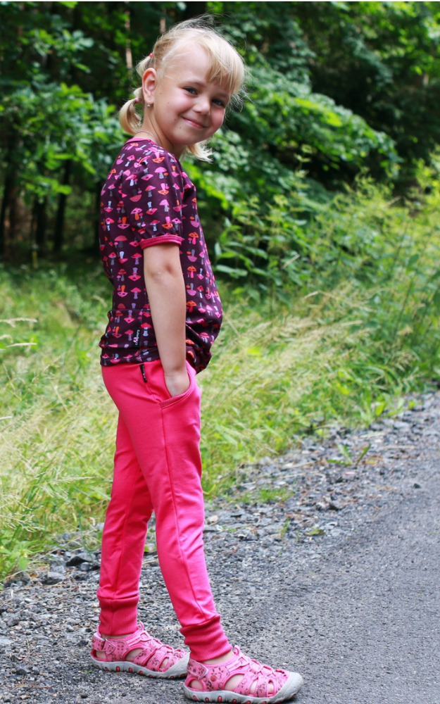 Dívčí tepláky MIA - fuchsiové