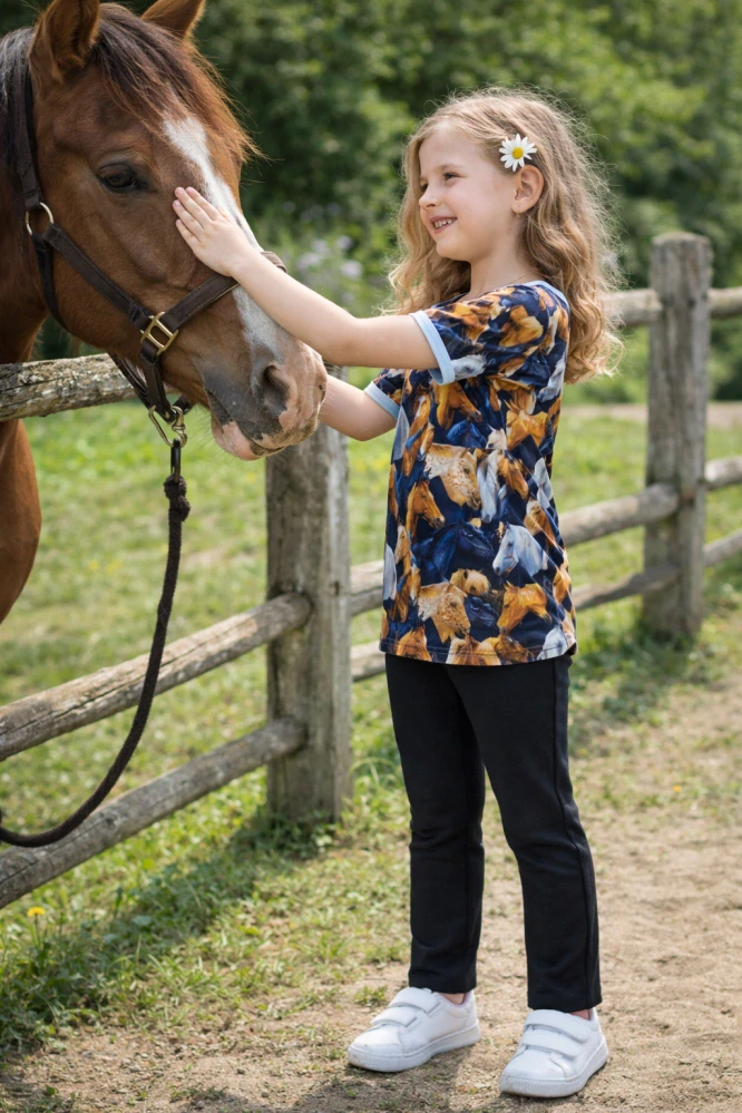 Dětské tričko DR - koně