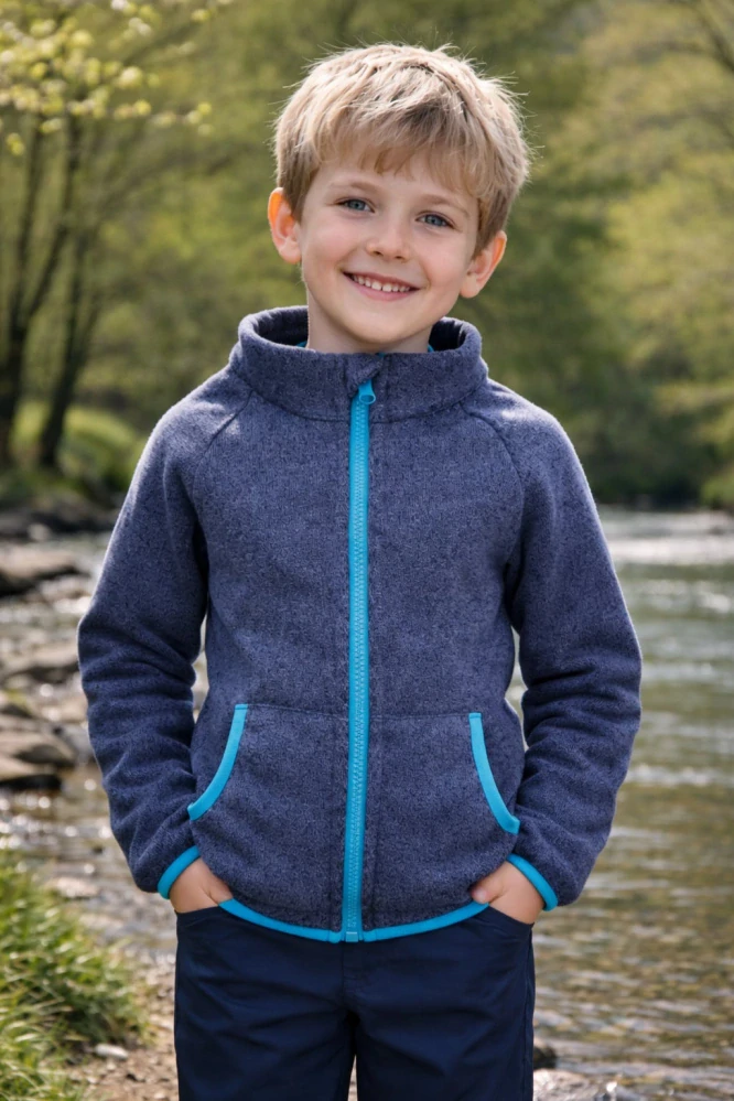 Dětská mikina  - tm. šedá - svetrovina