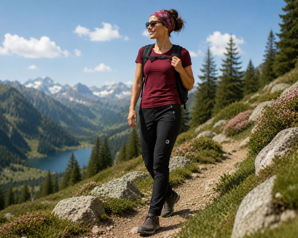Dámské LETNÍ outdoorové kalhoty - černé