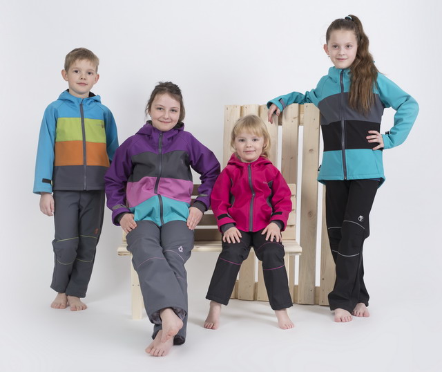 Softshellové kalhoty dětské /černo-reflexní/30.000mm, 15.000g/m- doprodej