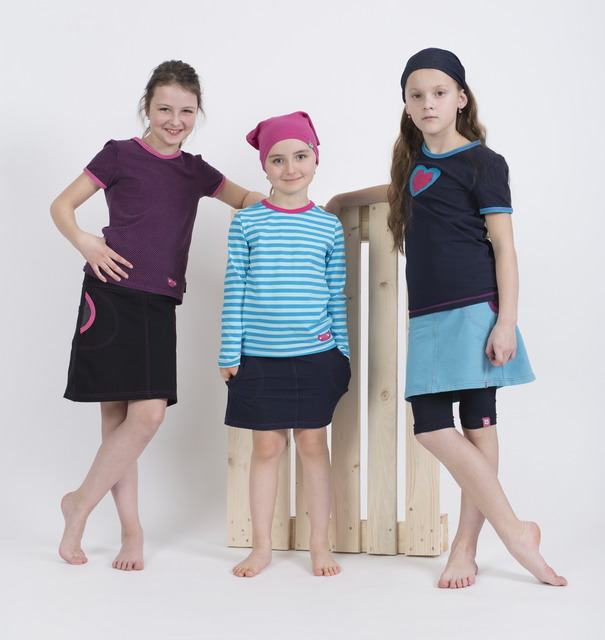 Dětské legíny Lili 3/4 - borůvková modrá DOPRODEJ