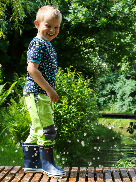 Chlapecké tepláky Ben /zelené - šedý náplet. pas- doprodej