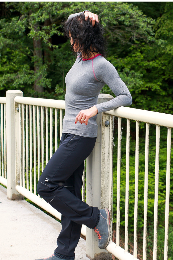 Dámské softshellové kalhoty-černé/30.000mm,15.000g/m2