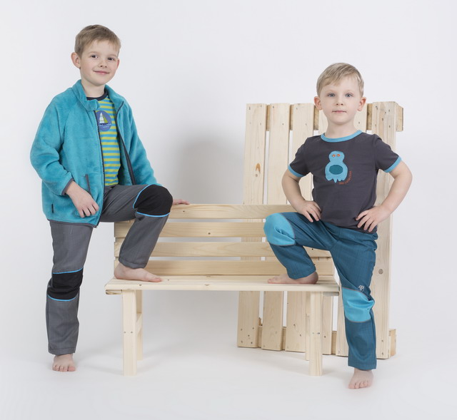 Dětské softshellové kalhoty letní  / petrolejovo-tyrkysové