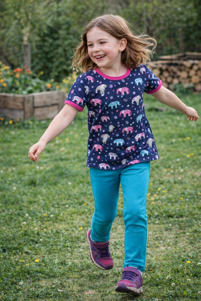 Dívčí tepláky rovný střih - tyrkysové