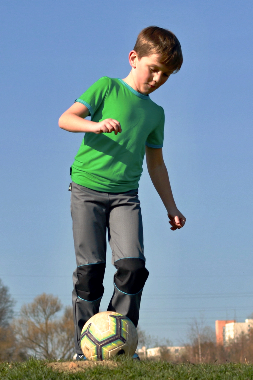 Funkční tričko dětské bambusové krátký rukáv - zelené 