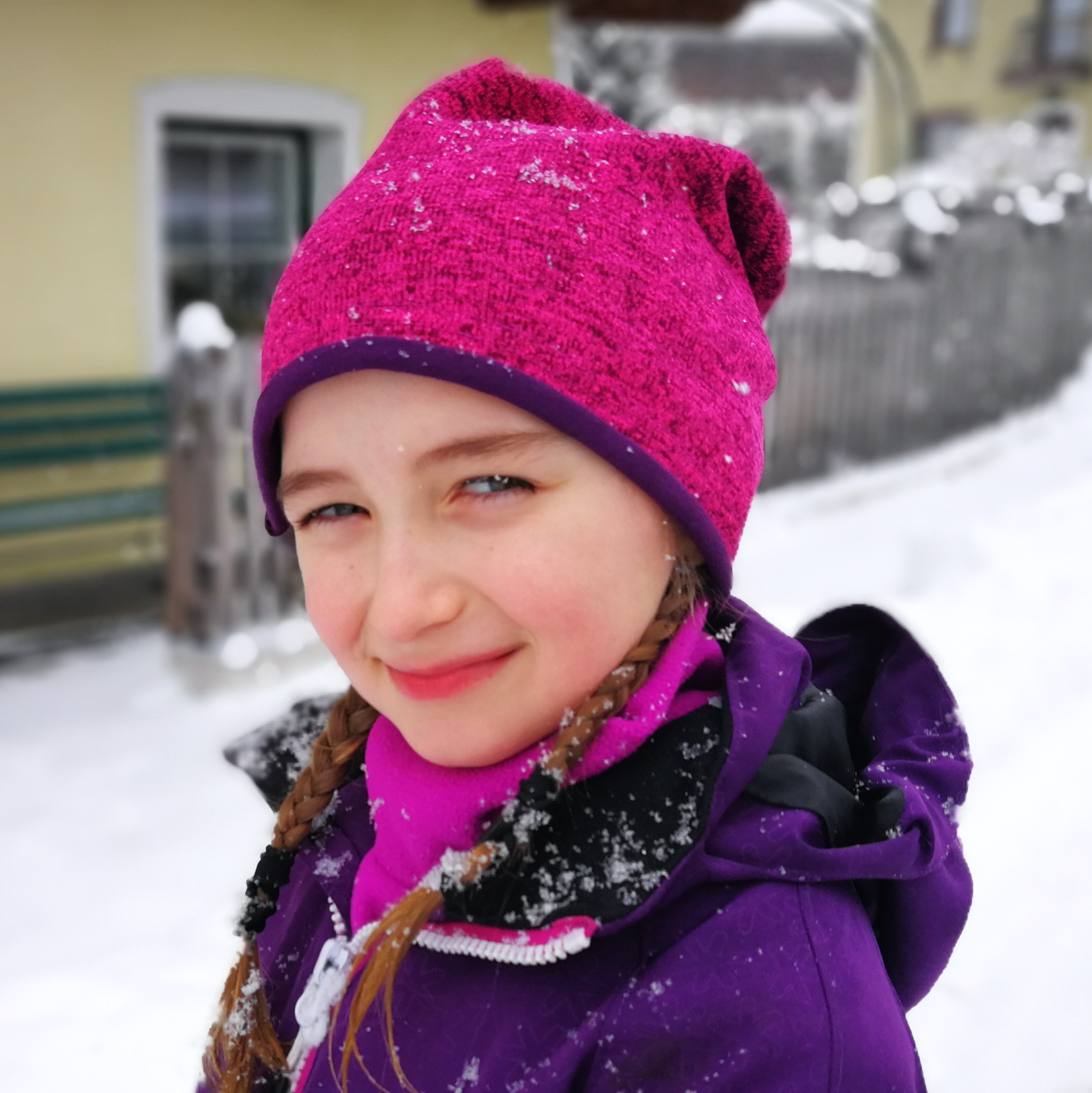 Dětský fleecový nákrčník - ostružinový 