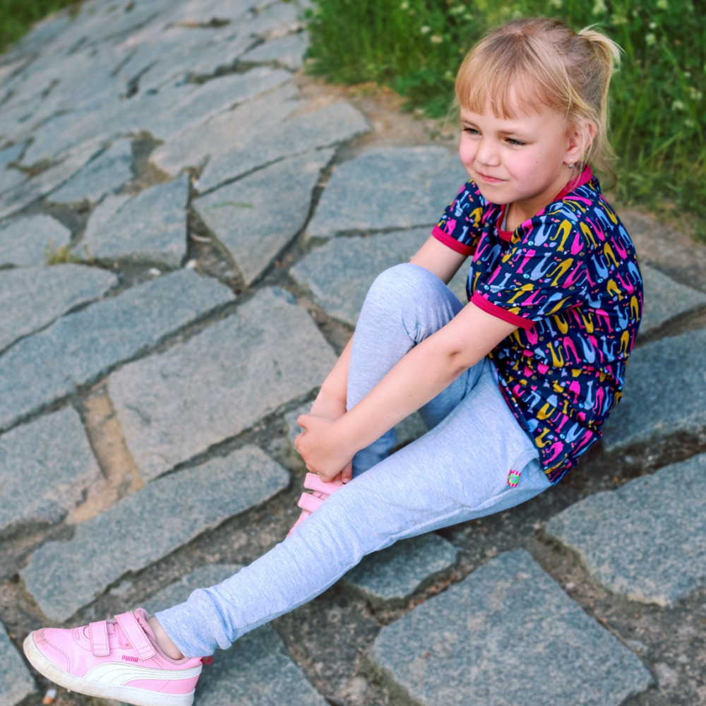 Dívčí tepláky MIA - šedý melír