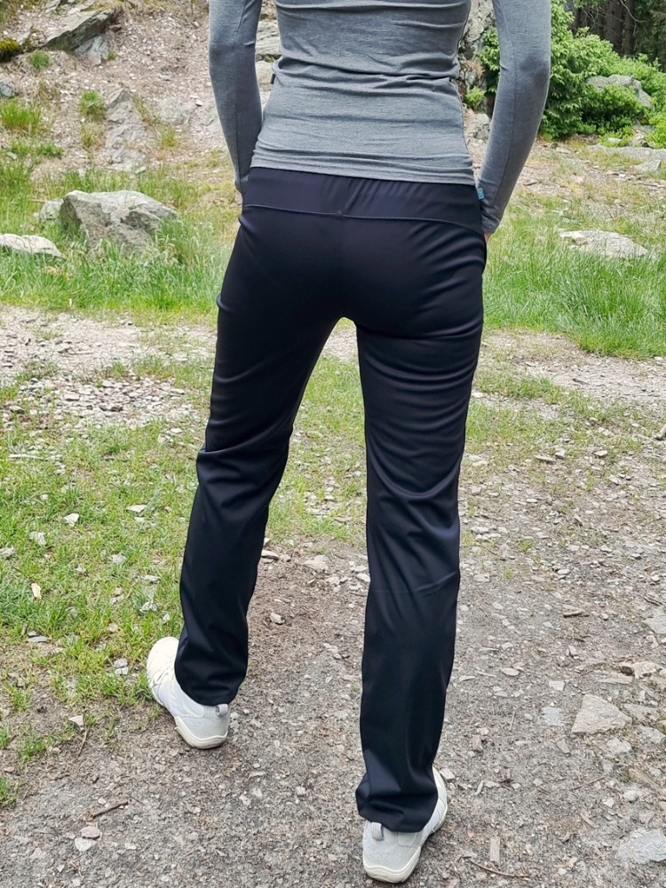 Dámské LETNÍ softshellové kalhoty elastické - černé