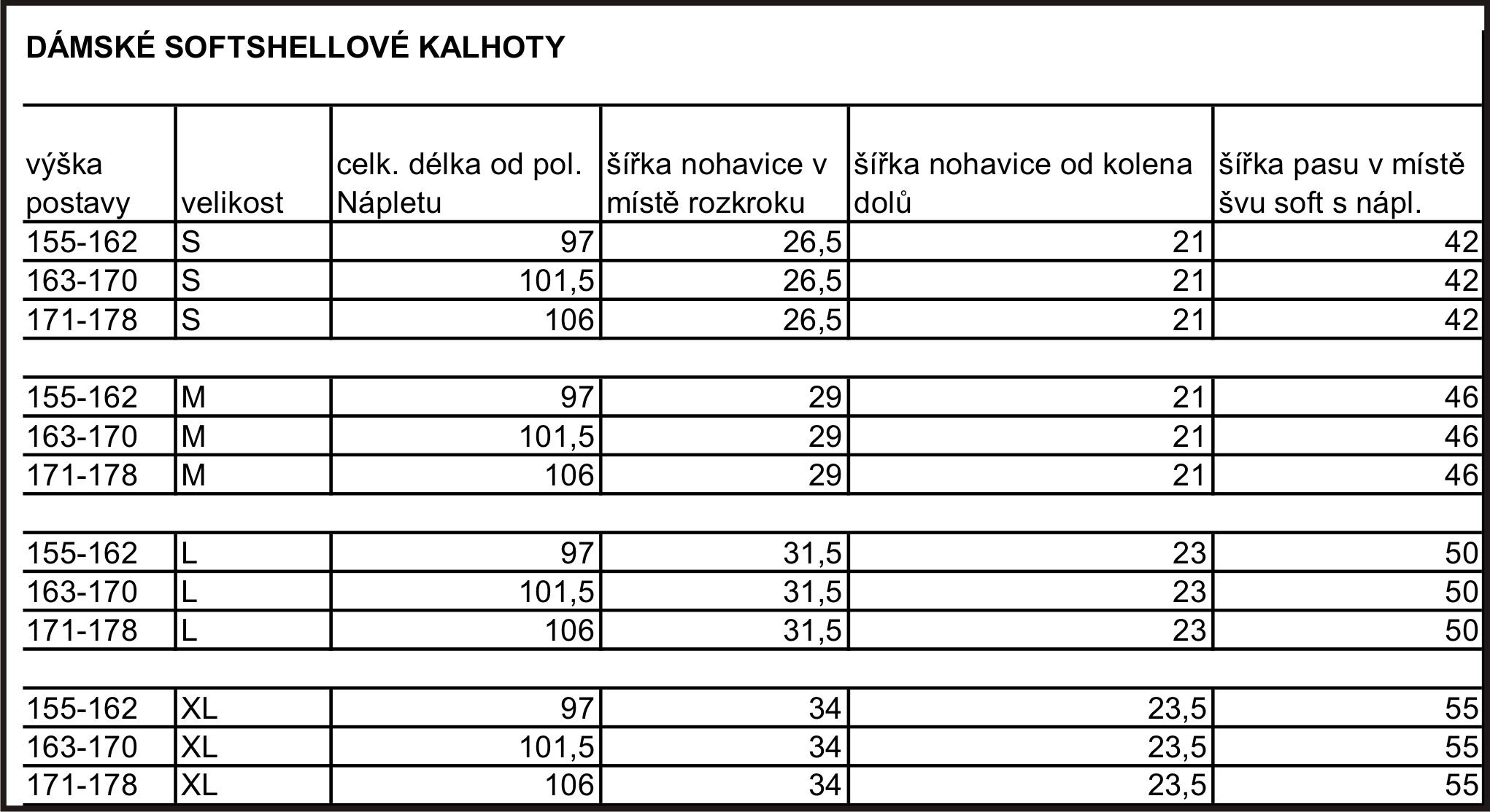 Dámské softshellové kalhoty - tm.modrý melír- doprodej