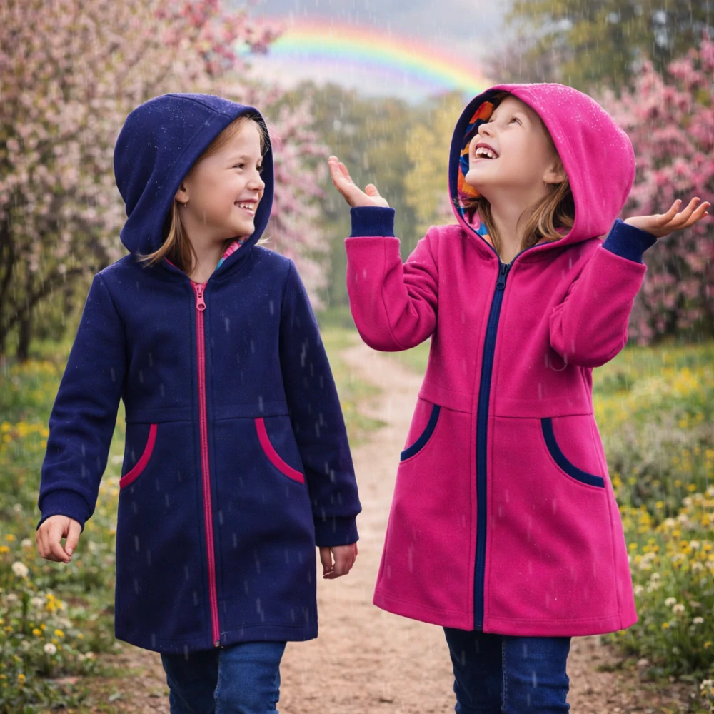 Dětský softshellový  kabát - tm. modrý