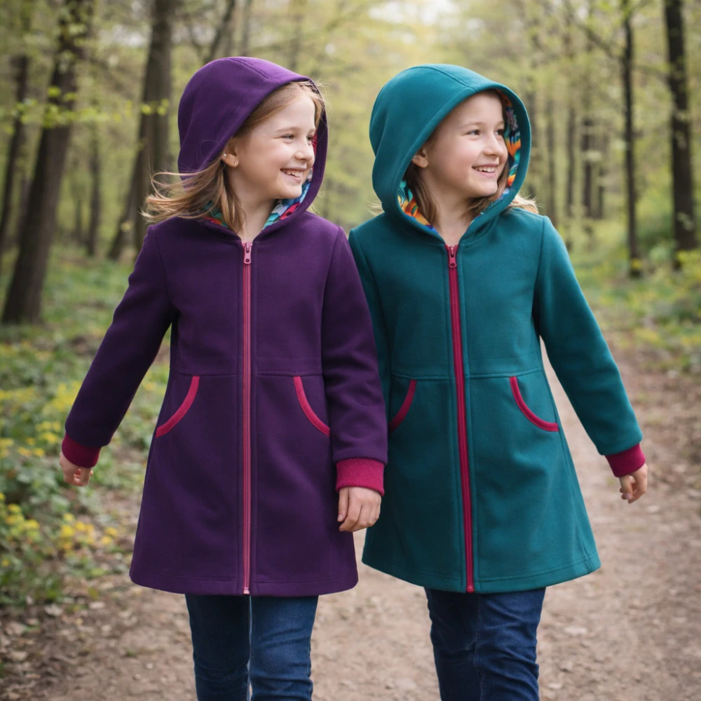 Dětský softshellový  kabát - petrolejový