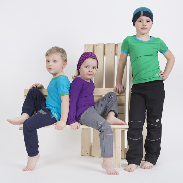 Softshellové kalhoty dětské /černo-reflexní/30.000mm, 15.000g/m- doprodej