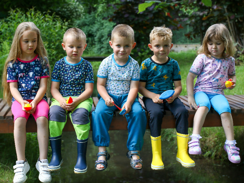 Dívčí legíny 3/4 Lili - malinová