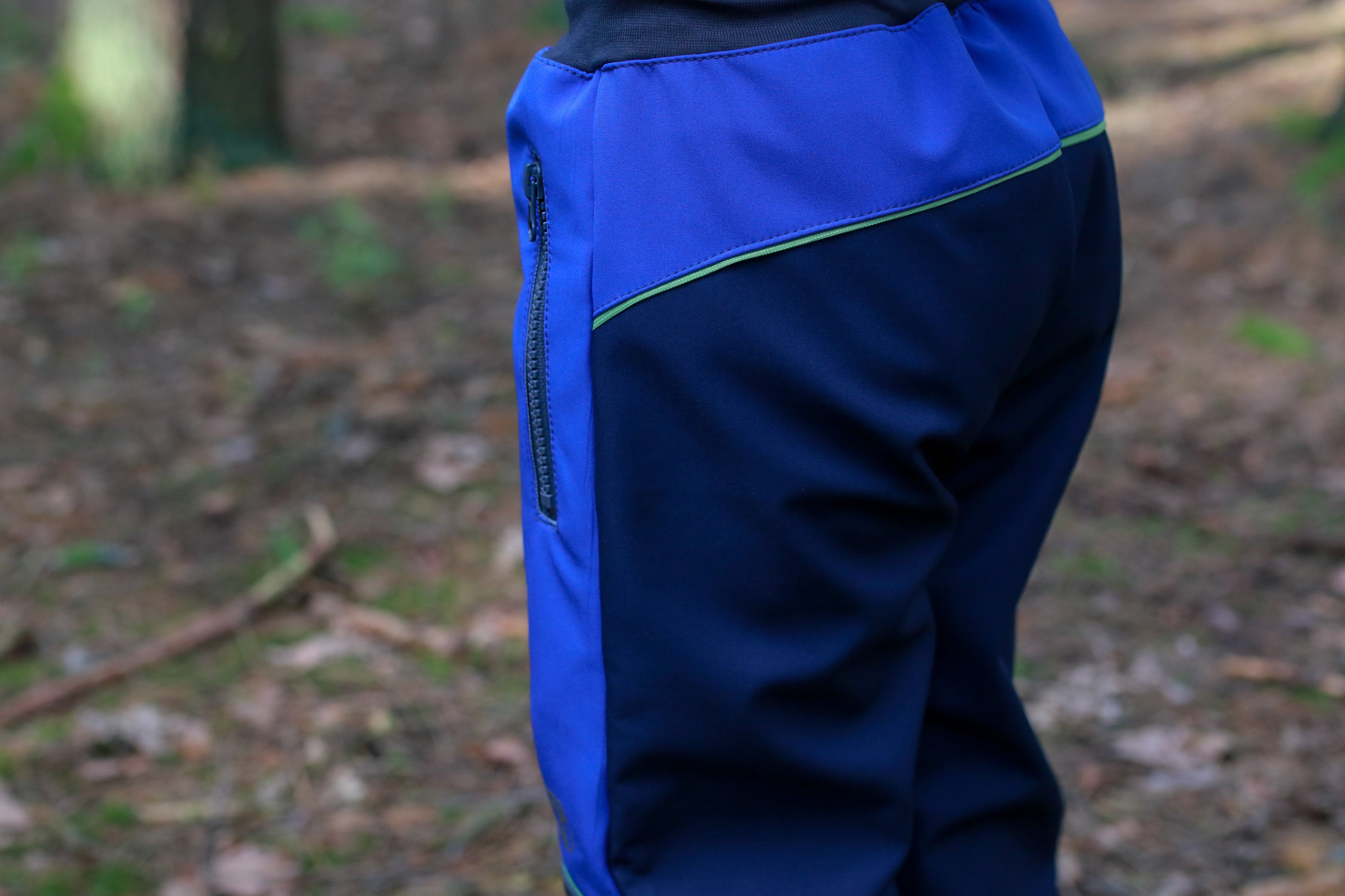 Chlapecké softshellové kalhoty / tm.modro-královsky modré