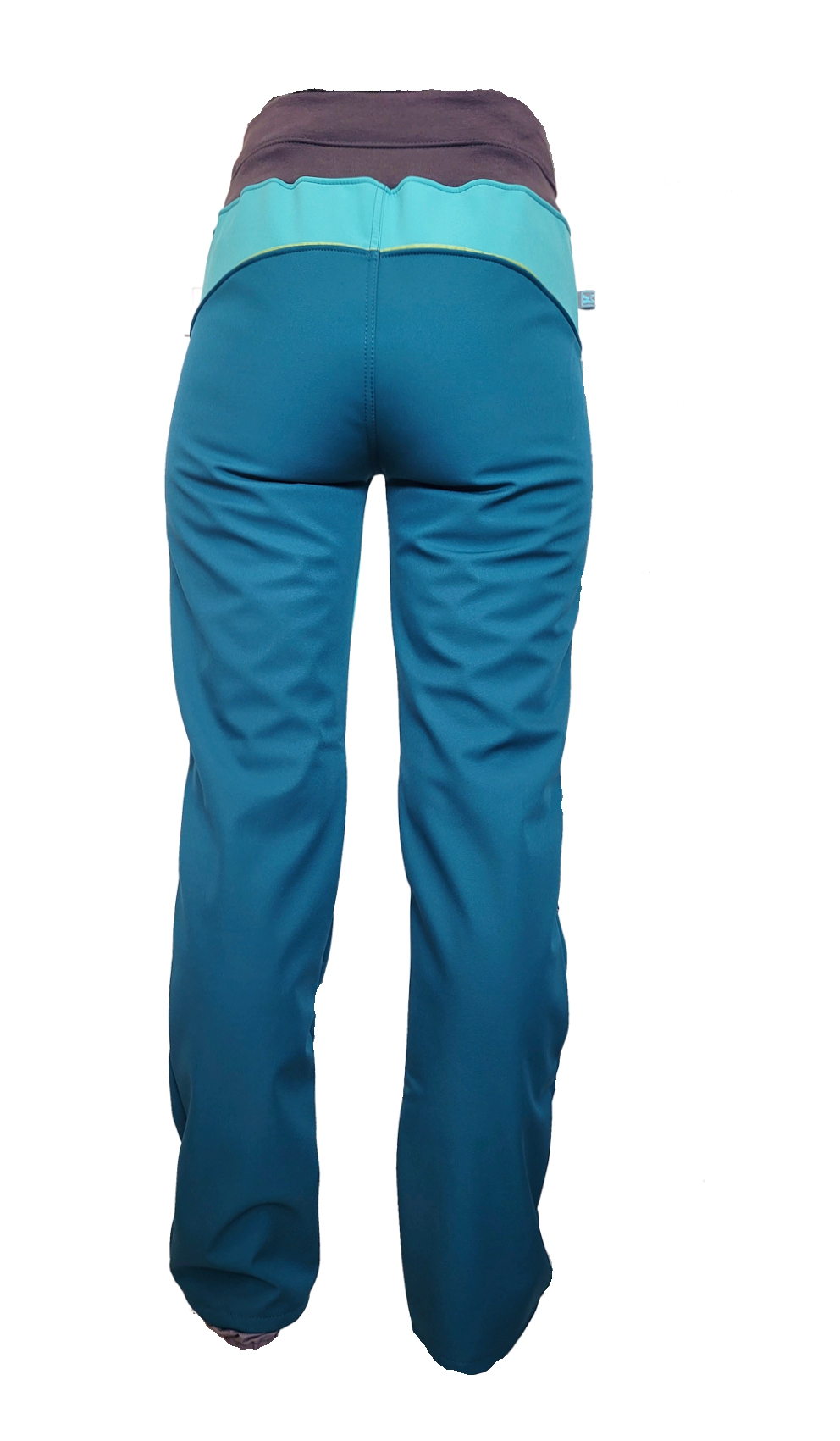 Softshellové kalhoty Dámské zateplené / petrolejovo-tyrkysové