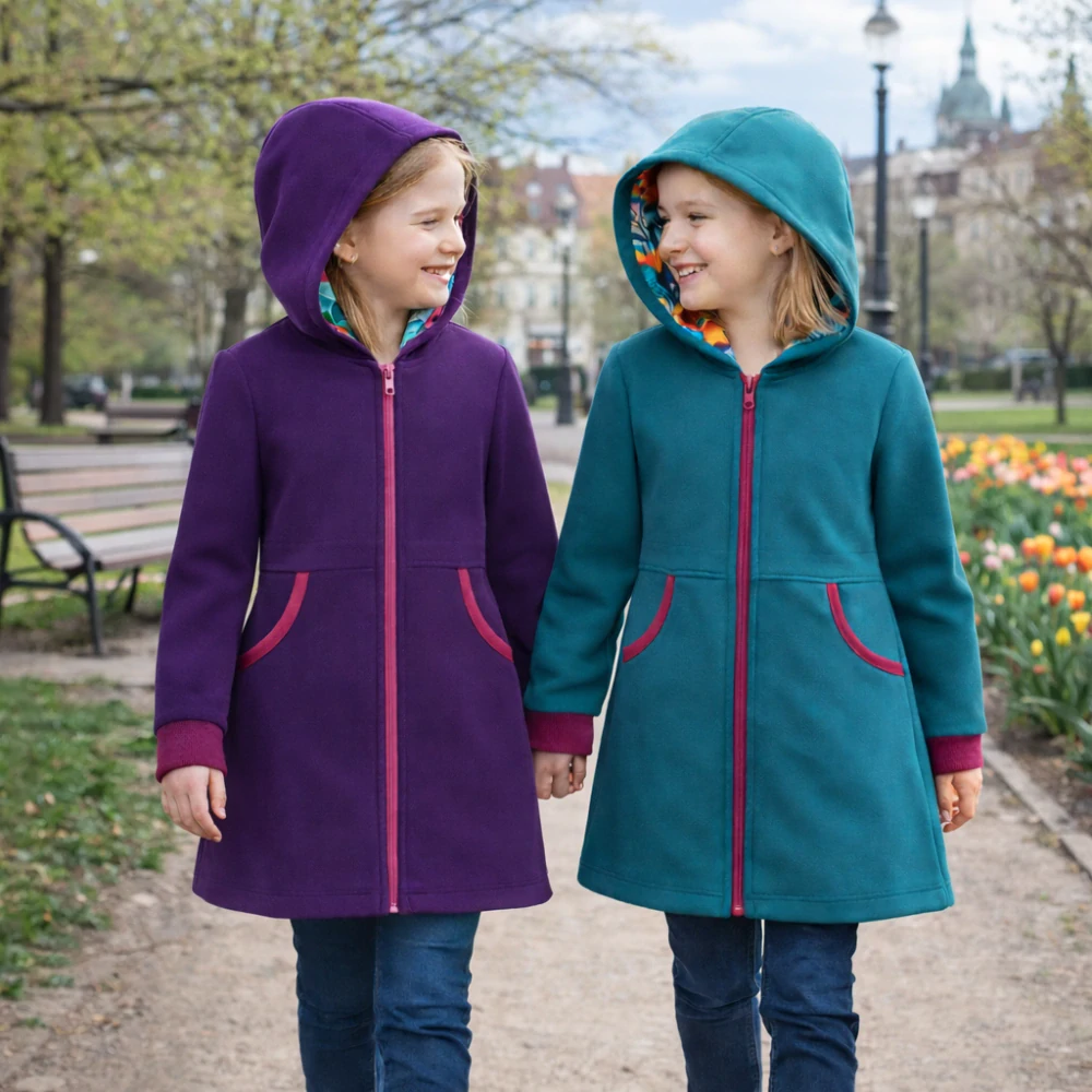 Dětský softshellový  kabát - petrolejový