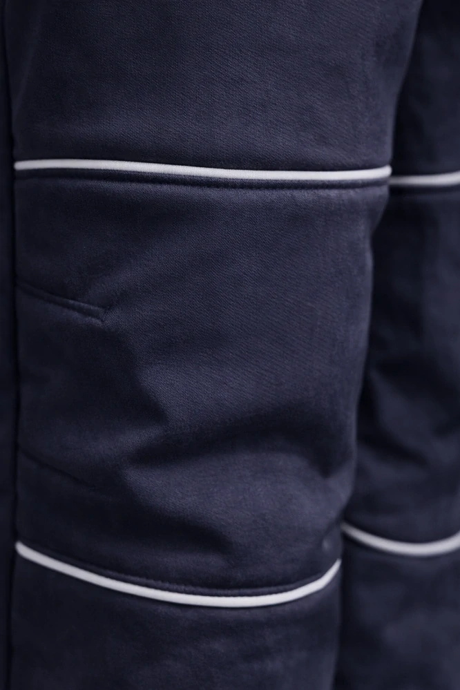 Softshellové kalhoty dětské /černo-reflexní/30.000mm, 15.000g/m- doprodej