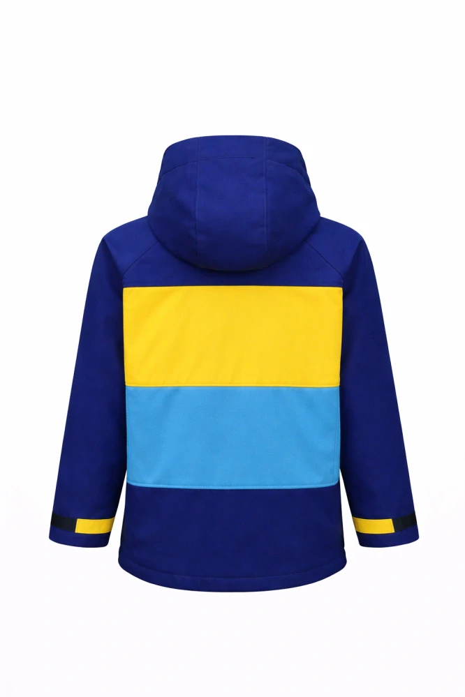 Dětská softshellová bunda / tmavě modro-žluto-modrá DOPRODEJ