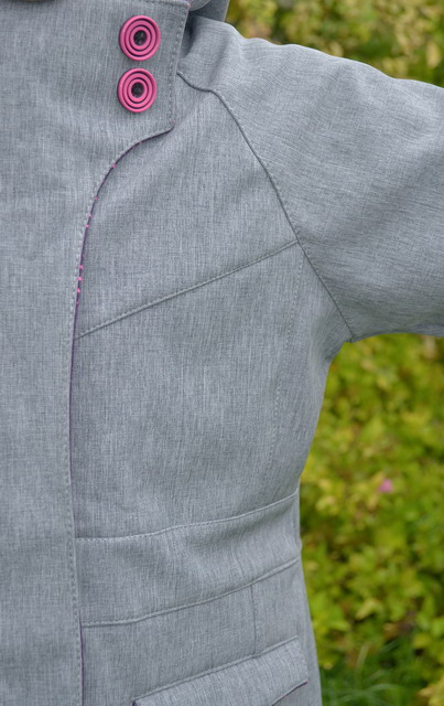 Dětský softshellový  kabát - sv. šedý melír