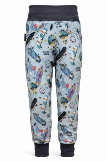 Chlapecké tepláky MIK / sv. šedé SKATE - doprodej 104, 110, 116, 122, 128, 140, 146