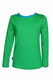 Funkční tričko dětské bambusové dlouhý rukáv - zelené 