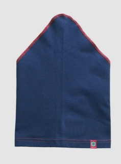 Dětský šátek Terka -  kvítek, borůvková modrá