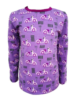 Dětské tričko DR - lila skůtry - doprodej 110